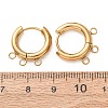 304 Stainless Steel Huggie Hoop Earring Findings STAS-D183-03E-G-2
