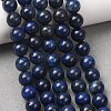 Round Dyed & Natural Lapis Lazuli Gemstone Bead Strands G-J333-05-8mm-4
