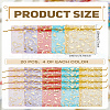 20Pcs 5 Colors Heart Printed Organza Bags OP-LP0001-10-2