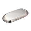 Non-Tarnish Oval 430 Stainless Steel Jewelry Display Plate STAS-P289-03P-2