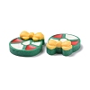 Christmas Theme Opaque Resin Cabochons RESI-G029-A01-3
