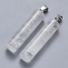 Natural Quartz Crystal Pendants G-R456-13-1