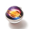 Galaxy Theme Luminous Glass Ball Pendants GLAA-D021-01P-03-2
