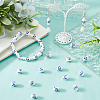 60Pcs Glazed Porcelain Beads PORC-SC0001-29B-4