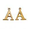 304 Stainless Steel Alphabet Charms STAS-H122-A-AB-1