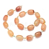 Natural Banded Agate/Striped Agate Beads Strands G-L544-064A-01-3