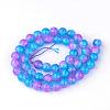Synthetic Crackle Quartz Beads Strands GLAA-S135-6mm-M-3