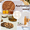 1 Set Wooden Carved Cup Mats WOOD-BC0001-26-7
