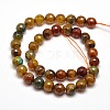 Dyed Natural Agate Faceted Round Beads Strands X-G-E268-08-3