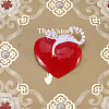Heart with Cat Enamel Pin HEAR-PW0001-049A-1