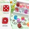 30Pcs 3 Styles UV Plating Transparent Acrylic Beads OACR-FS0002-60-4