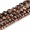 Baking Paint Glass Beads Strands DGLA-N003-8mm-B06-2