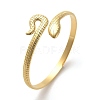 Golden 304 Stainless Steel Cuff Bangle for Women BJEW-C050-02B-G-1