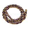 Electroplate Glass Beads Strands EGLA-N008-015B-2