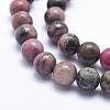 Natural Rhodonite Beads Strands G-G717-10mm-3