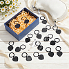 40Pcs Heart Aluminum Pendants KEYC-NB00037-4
