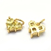 Brass Charms ZIRC-J040-29G-02-NR-2