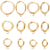12Pcs 6 Size 201 Stainless Steel Huggie Hoop Earring Findings STAS-UN0045-55-1