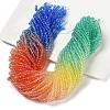 Transparent Painted Glass Beads Strands X1-DGLA-A034-T3mm-A02-1