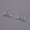 Plastic Clip-on Earring Findings X-KK-F785-05P-1