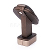 Wooden Clovered with PU Leather Ring Displays RDIS-F003-03B-3