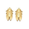 Ion Plating(IP) 201 Stainless Steel Pendants STAS-S119-165G-2