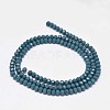 Faceted Rondelle Glass Beads Strands X-GLAA-I033-3mm-05-2
