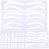 24Pcs 3 Styles Plastic Eyebrow Tattoo Practice Skin AJEW-CP0009-58A-1