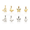 Fashewelry 8Pcs 8 Style 304 Stainless Steel Charms STAS-FW0001-16-2