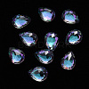 Teardrop Transparent Glass Cabochons MRMJ-T009-158A-1