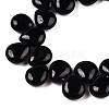 Natural Black Stone Beads Strands G-T138-129-3