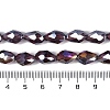 Transparent Electroplate Glass Beads Strands EGLA-N013-T10mm-B03-4