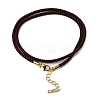 Nylon Milan Cord Necklace Making MAK-M028-01G-20-2