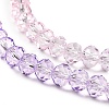 Transparent Painted Glass Beads Strands DGLA-A034-T8mm-A05-3