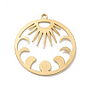 Brass Pendants KK-G423-12G-1