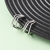 304 Stainless Steel Triple Pentagon Cuff Earrings EJEW-K268-88P-2