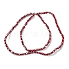 Electroplate Glass Beads Strands GLAA-F078-FR07-2