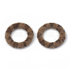 Faux Mink Fur Covered Linking Rings WOVE-N009-02A-1