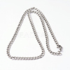 Tarnish Resistant 304 Stainless Steel Curb Chain Necklaces NJEW-I194-15-2