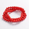 Painted Glass Bead Strands DGLA-S071-10mm-49-2
