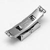 Rectangle 201 Stainless Steel Watch Band Clasps STAS-F067-04-2