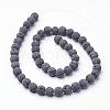 Unwaxed Natural Lava Rock Bead Strands G-F309-12mm-2