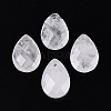 Natural Quartz Crystal Pendants G-N362-13G-1