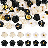 40Pcs 2 Styles 1-Hole ABS Plastic Buttons BUTT-TA0001-32-1