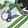   14M 2 Colors Ethnic Style Embroidery Polyester Ribbons OCOR-PH0002-05-5