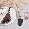 4Pcs 4 Colors Brass Shackle Clasps with Brass S Hook Clasps KK-PH0012-38-2
