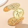 304 Stainless Steel Cuff Bangles for Women AJEW-P127-13G-1