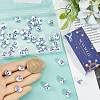 60Pcs Glazed Porcelain Beads PORC-SC0001-29B-3