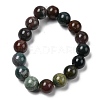 Natural Indian Agate Beads Strands G-G515-12mm-05-2