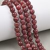 Natural Strawberry Quartz Beads Strands G-L595-C03-02-5